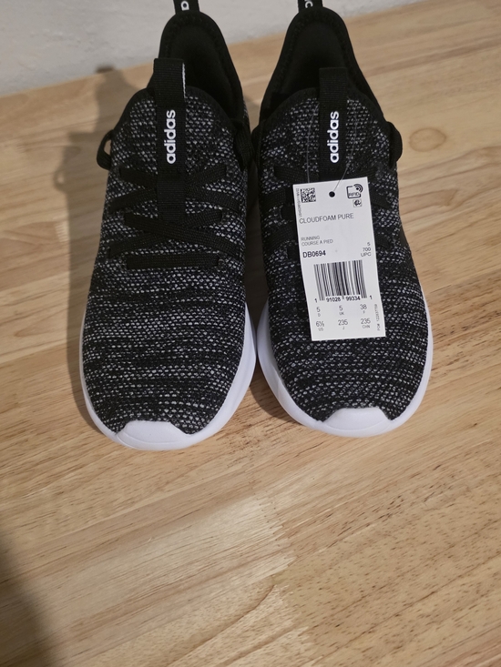 adidas Shoes - Adidas Cloudfoam Pure Slip-On Sneakers - Black/White